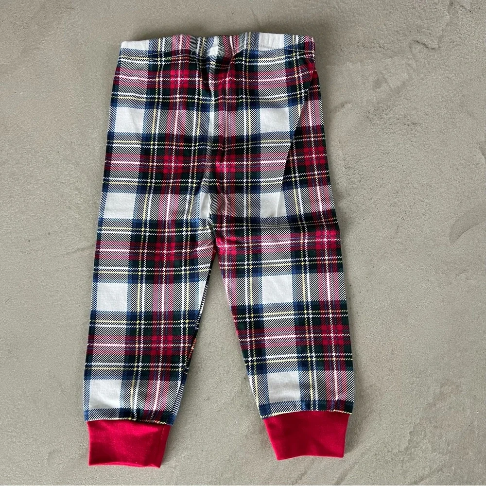 THE CHILDREN’S PLACE Plaid Pajama Pants for‎ holiday Christmas, 0-3m - Picture 2 of 3